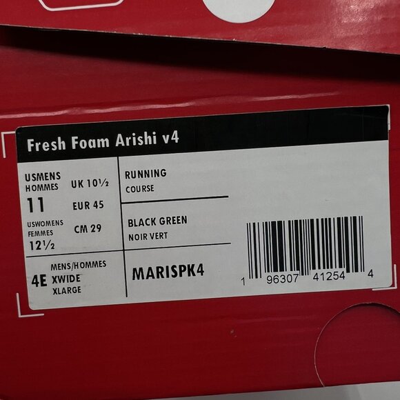 New Balance NEW Mens 11 4E Wide Fit Fresh Foam Arishi V4 Running Shoe Athleisure - Picture 10 of 12